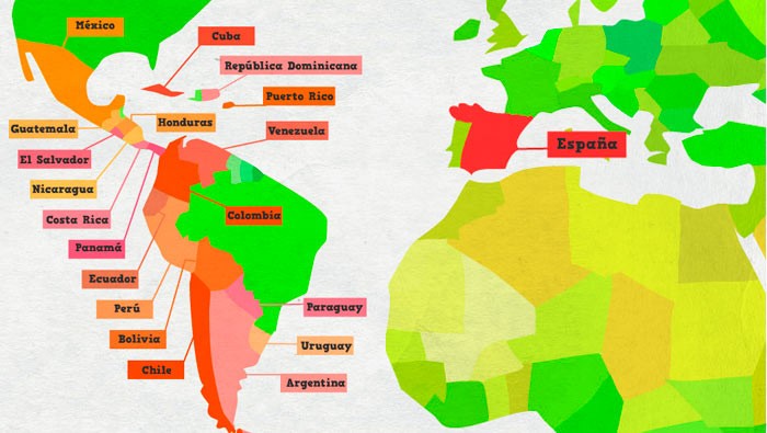 Map of Spanish Speaking Countries, map of spanish speaking countries and capitals, map of spanish speaking countries in south america, blank map of spanish speaking countries, printable world map of spanish speaking countries, map of the world with spanish speaking countries highlighted