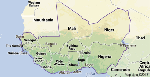 Map Of West Africa Showing Countries Map Of West Africa Showing Countries Map Of West Africa Showing Countries