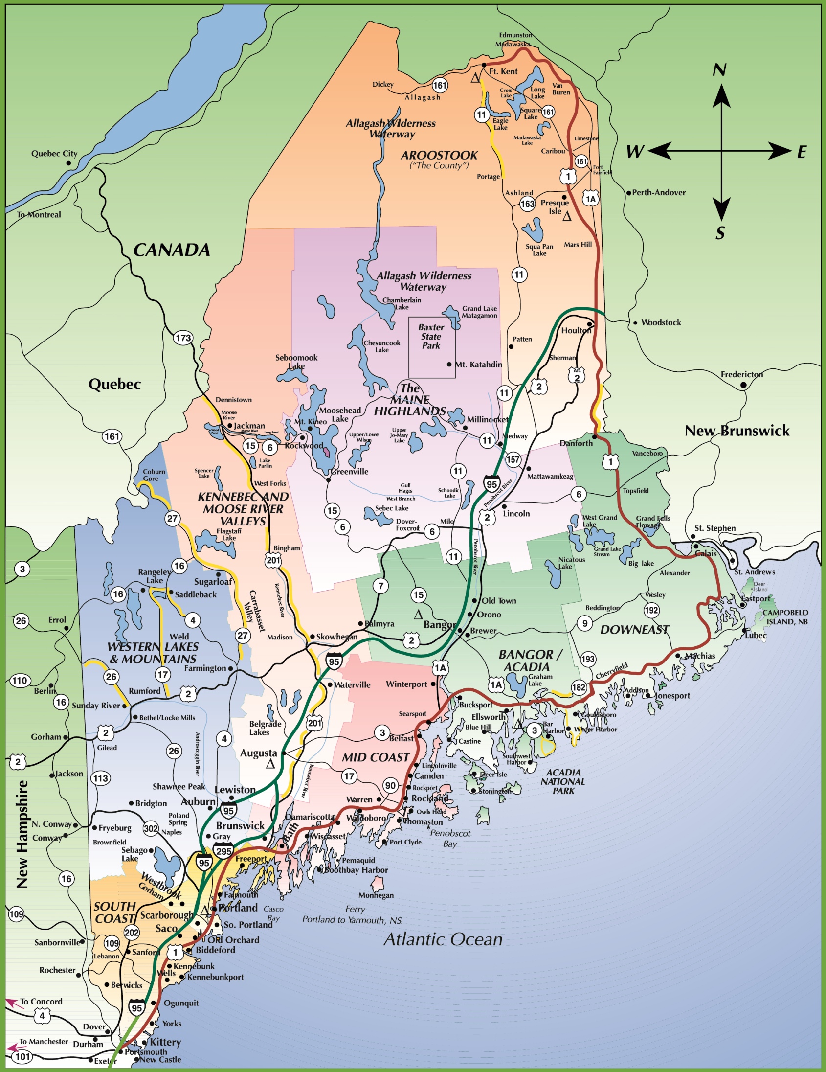 Map of Maine