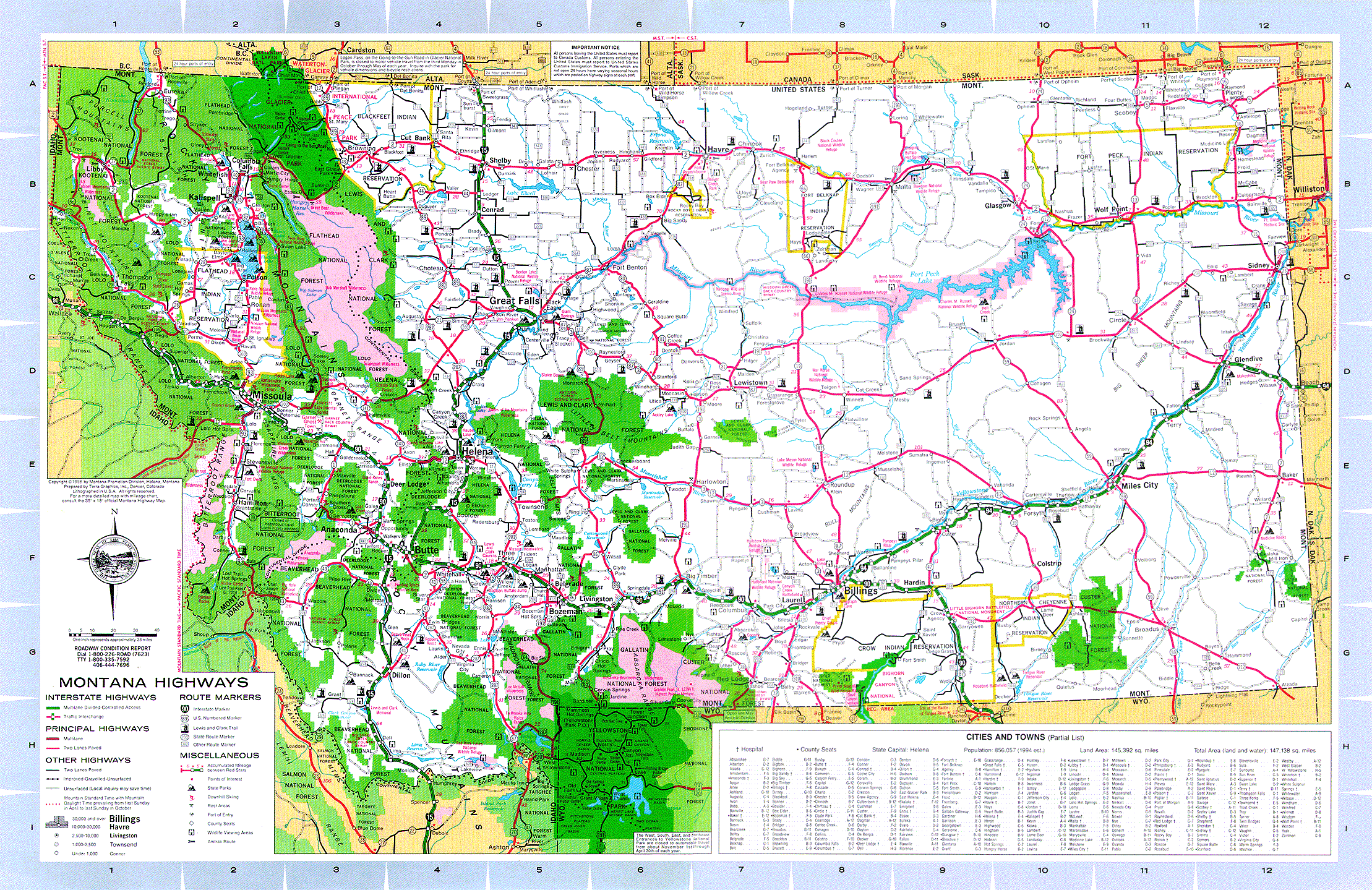 Map of Montana